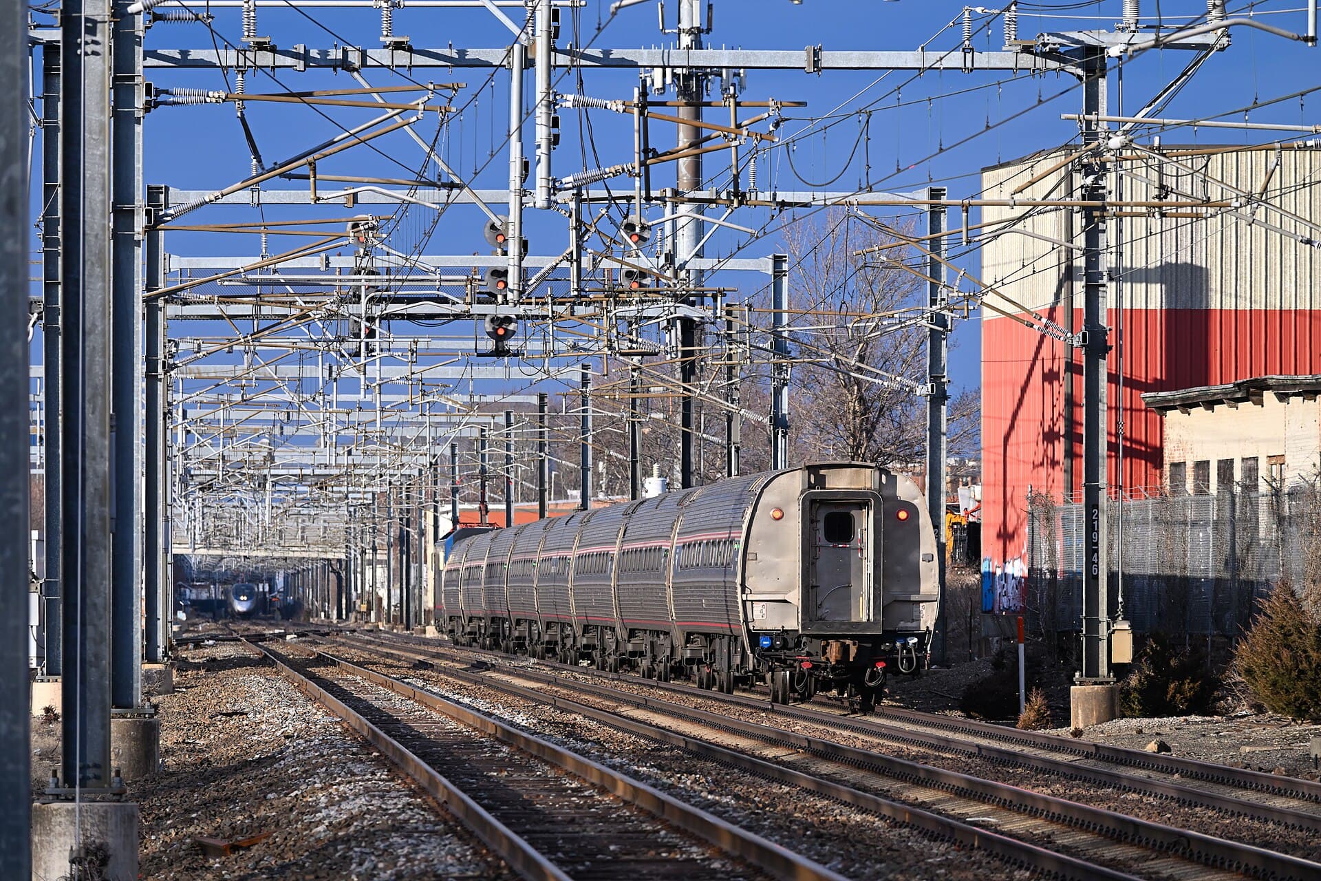 Amtrak Northeast Regional and Acela trains on the Northeast Corridor