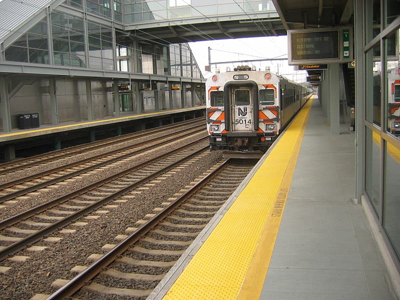 NJ Transit train at Newark Liberty International Airport Rail Station