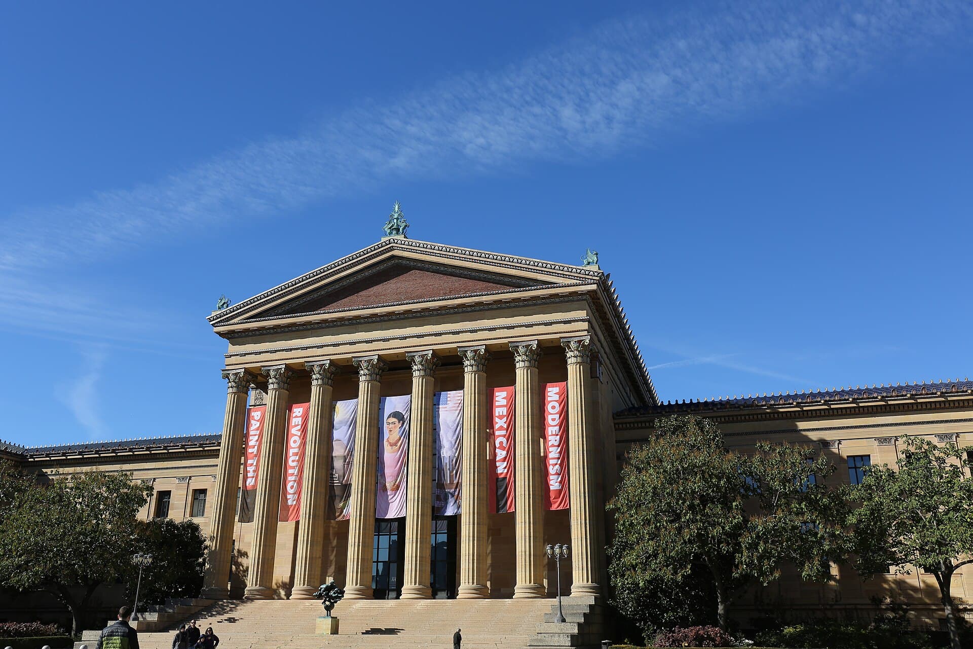 Philadelphia Museum of Art and its broad entrance steps